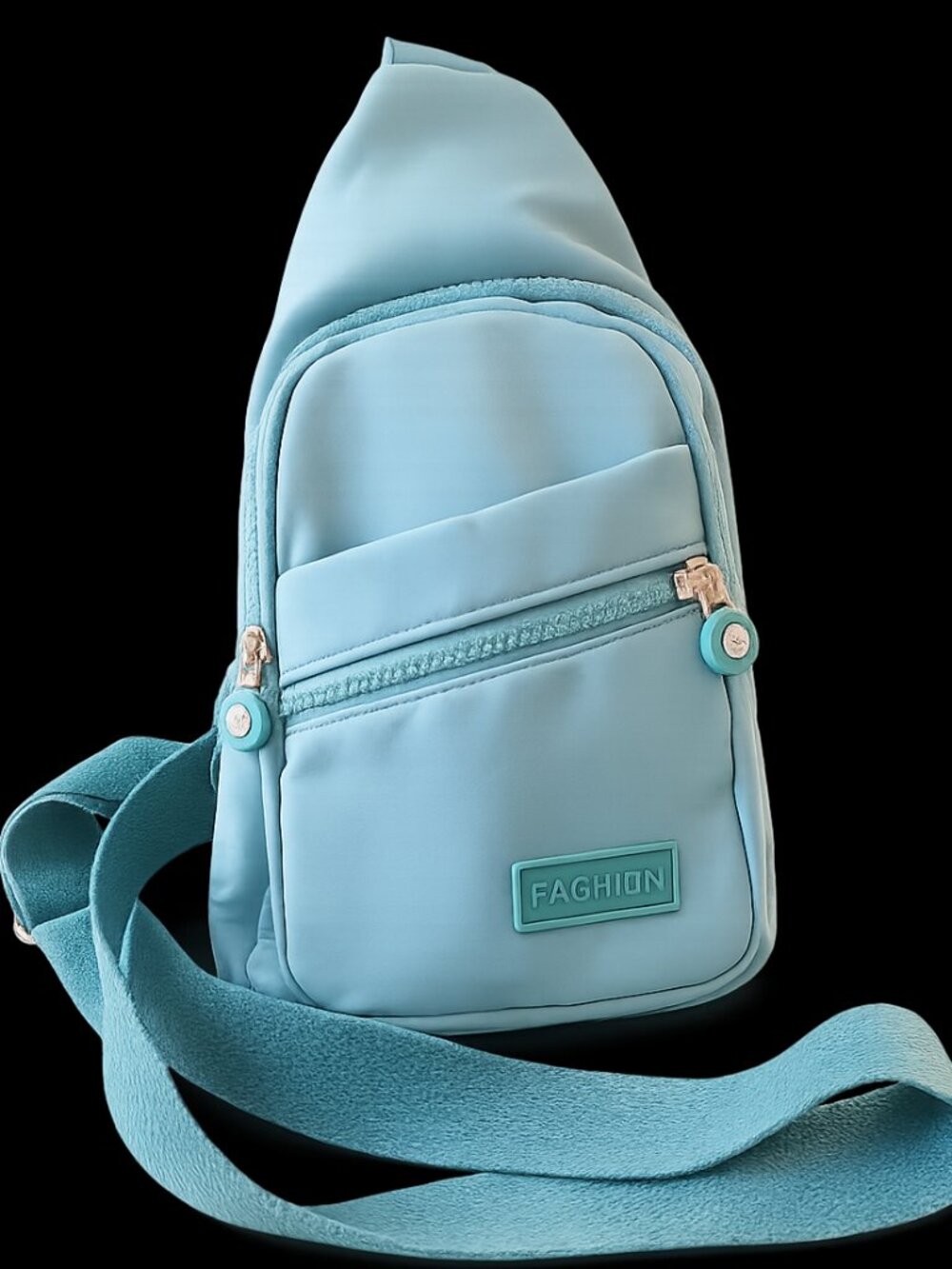 Aqua Crossbody Sling Backpack
